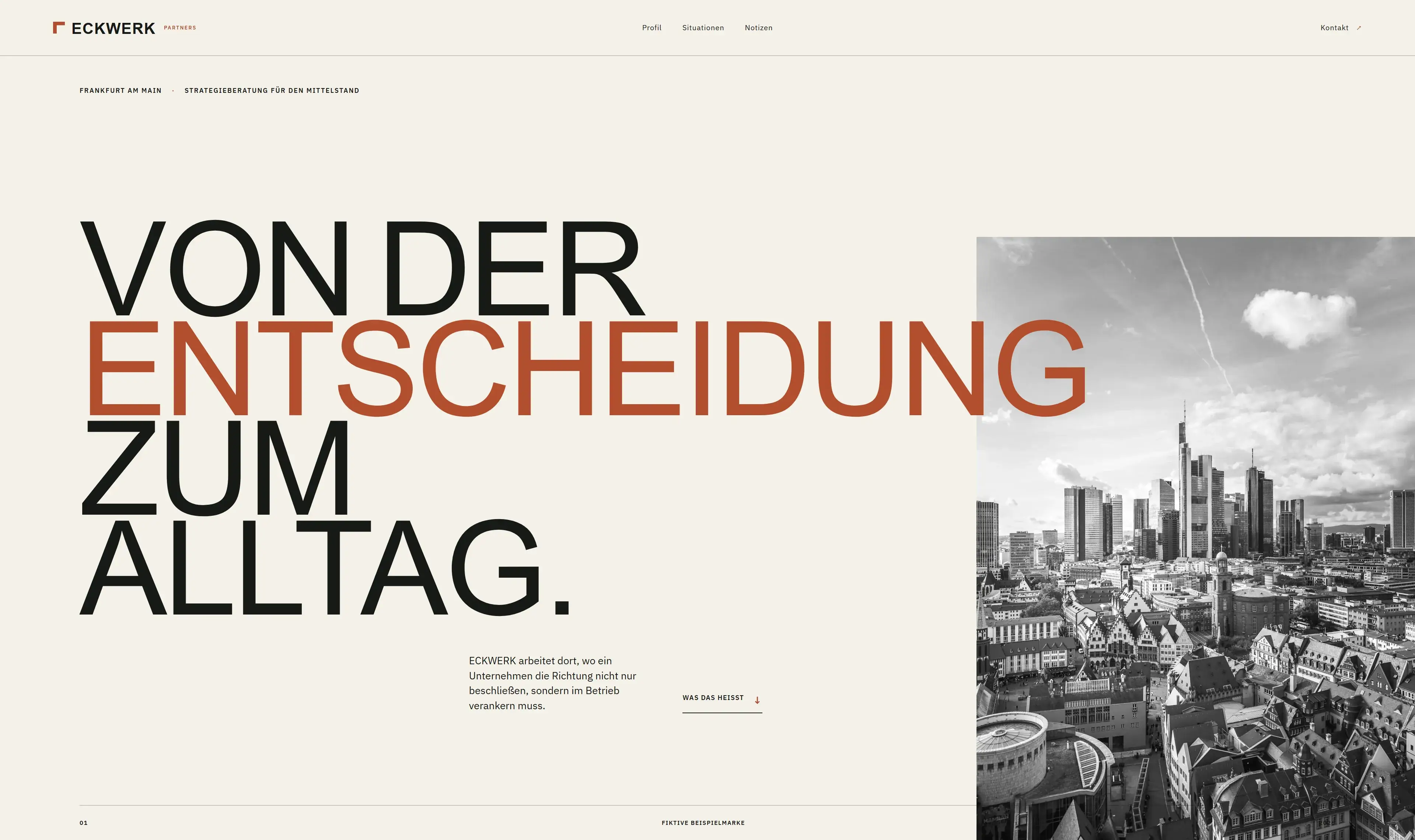 Hero der ECKWERK Demoseite