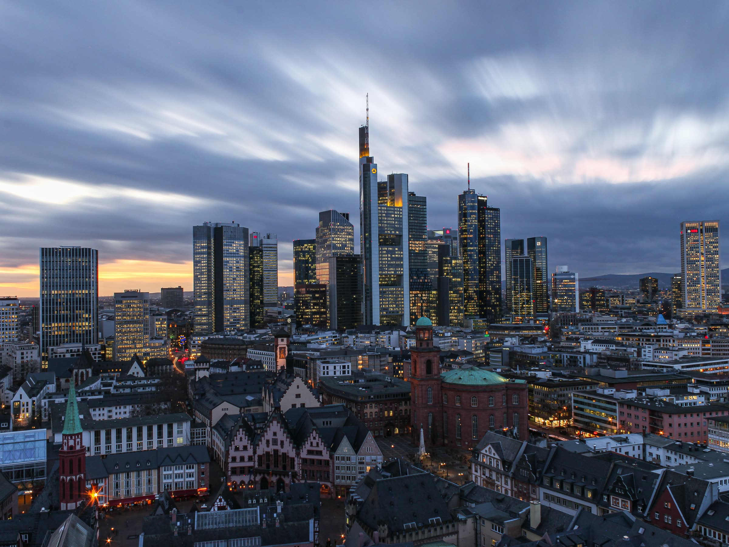 Frankfurter Skyline am Main